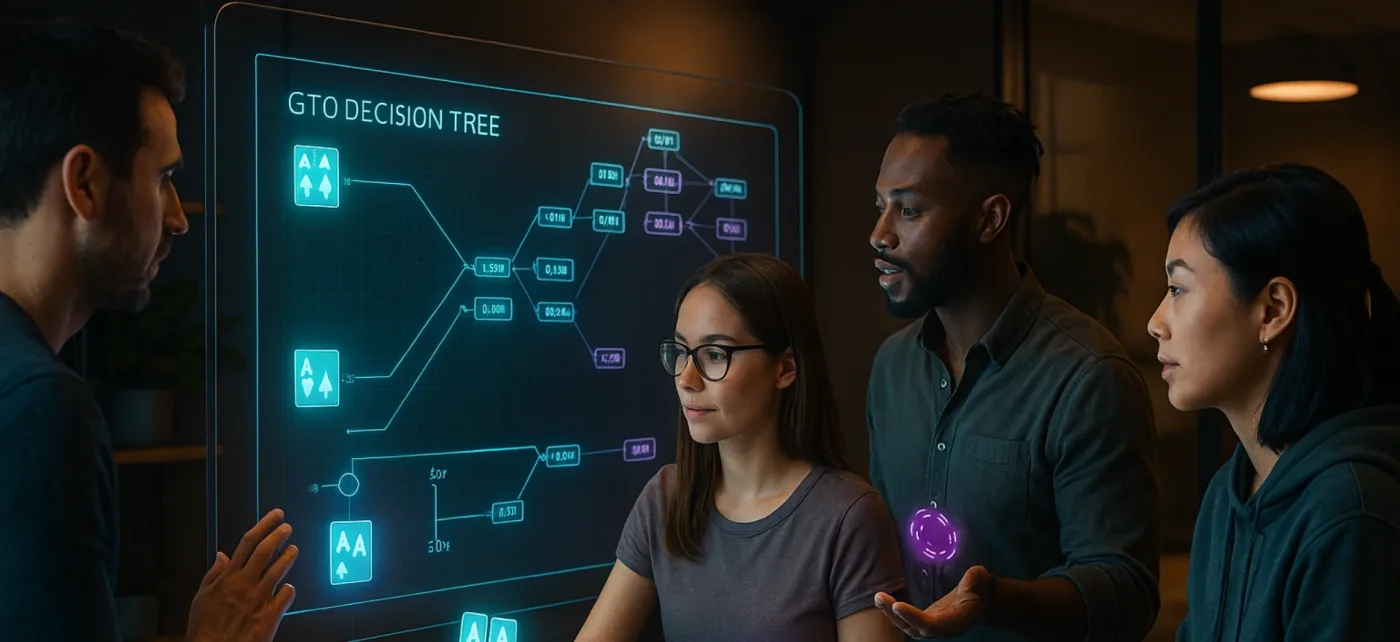 GTO is a mathematically-driven approach that aims to make a poker player virtually unexploitable