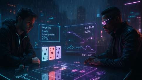 Two elite players face off a dramatic post-flop